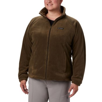 Columbia Benton Springs Full Zip Plus Size, Chamarras Verde Oliva Para Mujer | 428190-DOT